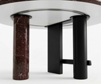 The Rosso Pivot Round Swivel Dining Table